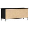 vidaXL TV Cabinet Black Oak 100 x 35 x 45 cm Engineered Wood