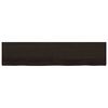 vidaXL Bathroom Countertop Dark Brown 220x50x(2-6) cm Treated Solid Wood