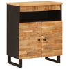 vidaXL Side Cabinet with Door Brown 60 x 33.5 x 75 cm Solid Mango Wood