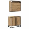 vidaXL Bathroom Furniture Set 2 pcs Artisan Oak Engineered Wood