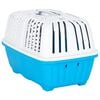 vidaXL Pet Carrier White and Blue 48x31.5x33cm Polypropylene