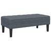 vidaXL Bench Dark grey 113 x 57 x 39 cm Velvet