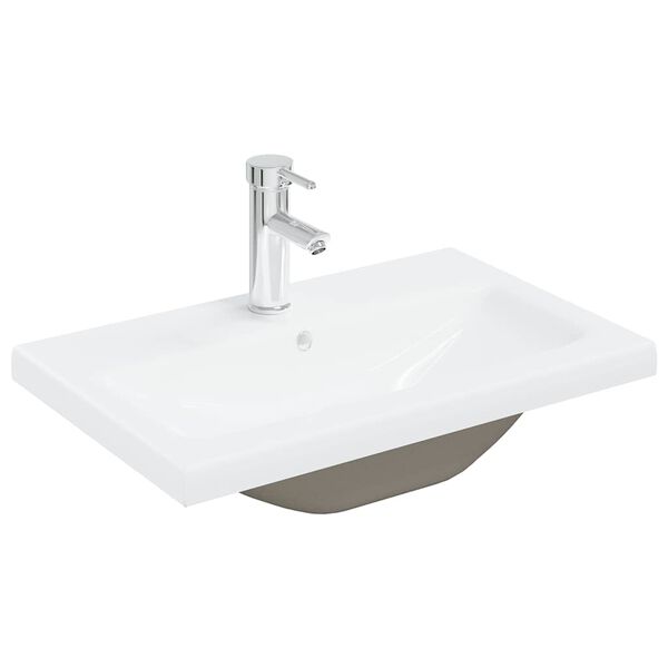 vidaXL Sink Cabinet with Built-in Basin and Faucet Artisan Oak