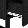 vidaXL Bedside Cabinet Black Oak 40 x 40 x 66 cm Engineered Wood