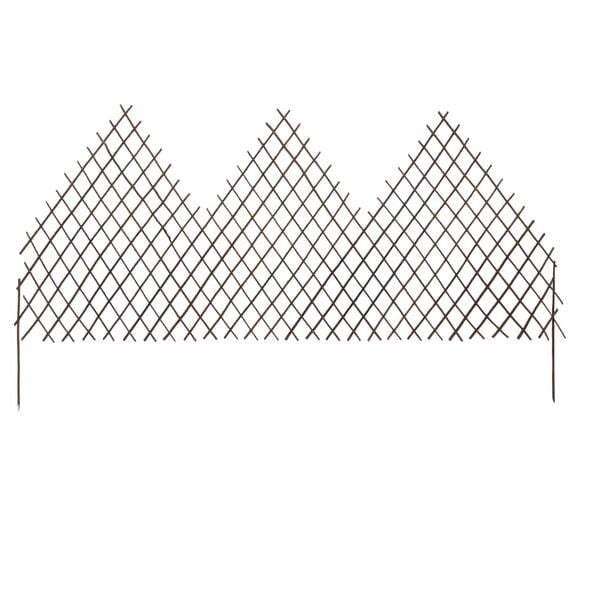 vidaXL Garden Trellis Fences 5 pcs 170x105 cm Willow