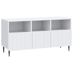 vidaXL TV Cabinet with Drawer White 102 x 34.5 x 50 cm Engineered Wood