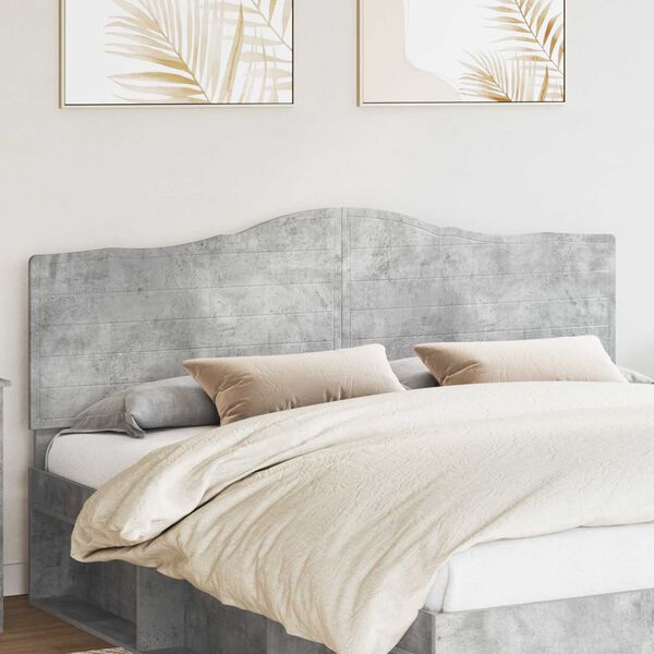 vidaXL Headboard Concrete Grey 200 cm Engineered wood