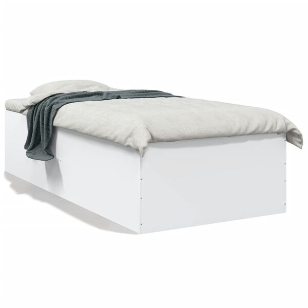 vidaXL Bed Frame without Mattress White 100x200 cm