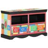 vidaXL TV Cabinet Multicolour 80 x 35 x 50 cm Solid Mango Wood