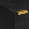 vidaXL Bedside Cabinet Black 40x33x46 cm Solid Wood Mango