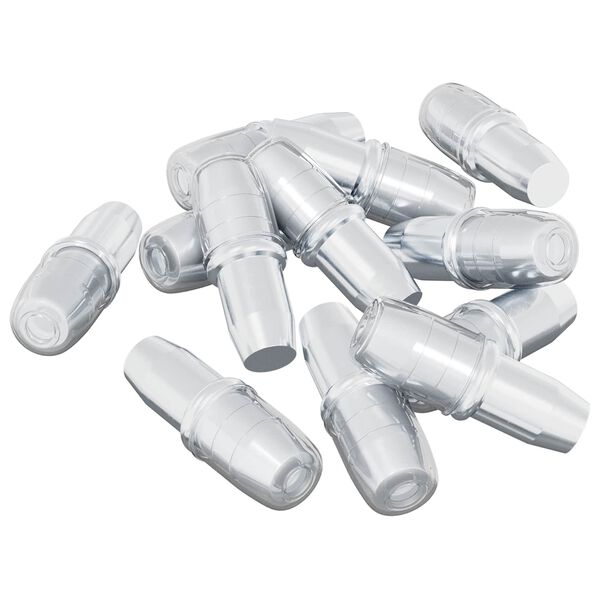 vidaXL Shelf Peg 12 pcs Silver 7 x 16 mm Iron