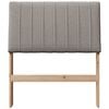 vidaXL Upholstered Headboard Taupe 75 cm Solid Pine Wood