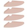 vidaXL Corner Floating Shelf Corner Mount 4 pcs Pink 24 x 24 x 2 cm
