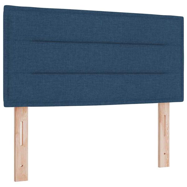 vidaXL Headboard with Headboard Blue 100 cm Faux Leather