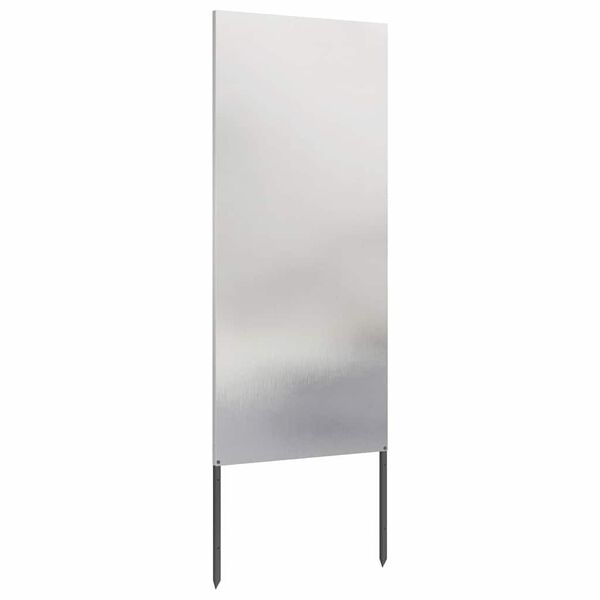 vidaXL Garden Privacy Screen Silver 50 x 140 cm Stainless steel