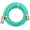 vidaXL Suction Hose | Green | Plastic and brass | 10m long | Durable