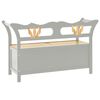 vidaXL Bench Grey 107x45x75.5 cm Solid Wood Fir