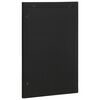 vidaXL Bathroom Mirror Black 50x70x2.5 cm Engineered Wood and brass