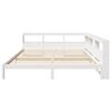 vidaXL Bookcase Bed without Mattress White 200x200 cm Solid Wood Pine