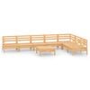 vidaXL 8 Piece Garden Lounge Set Solid Wood Pine