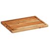vidaXL 3 Piece Chopping Board Set with Stand Solid Wood Acacia