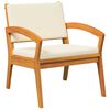 vidaXL Garden Chair 2 pcs Brown Solid Acacia wood