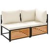 vidaXL Garden Sofa | Cream white