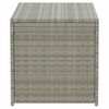 vidaXL Garden Storage Box Poly Rattan 100x50x50 cm Grey