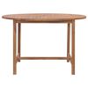 vidaXL Garden Dining Table Ø110x75 cm Solid Wood Teak