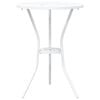 vidaXL Garden Bistro Set 3 pcs White Aluminium