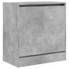 vidaXL Shoe Cabinet Concrete Grey 60x34x63.5 cm Engineered Wood