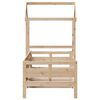 vidaXL Day Bed with Roof without Mattress 90x200 cm Solid Wood
