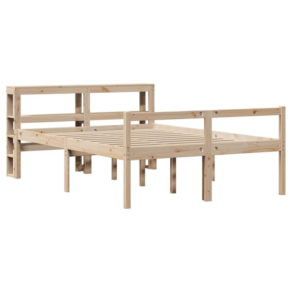 vidaXL Senior Bed with Headboard without Mattress 120x190 cm Small Double