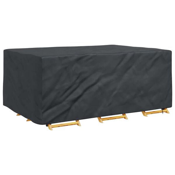 vidaXL Furniture Cover Plain Black 210 x 130 x 70 cm 420D