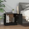 vidaXL Bedside Cabinets 2 pcs Black 40x39x40 cm