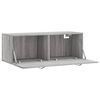 vidaXL Wall Cabinet Grey Sonoma 100x36.5x35 cm Engineered Wood