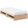 vidaXL Day Bed with Mattress 90x200 cm Solid Wood Pine