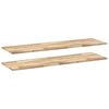 vidaXL Floating Shelves 2 pcs 120x40x2 cm Untreated Solid Wood Acacia