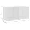 vidaXL 3 Piece TV Cabinet Set White Engineered Wood