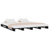 vidaXL Pallet Bed without Mattress Black Small Double Solid Wood
