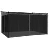 vidaXL Gazebo with Mesh Walls Anthracite 4x3 m Steel