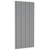 vidaXL Roof Panels 12 pcs Galvanised Steel Grey 100x45 cm