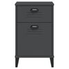 vidaXL Bedside Cabinet VIKEN Anthracite Grey Engineered Wood