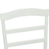 vidaXL Dining Chair 2 pcs White Solid Rubber Wood