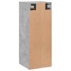 vidaXL Wall Mounted Cabinet Concrete Grey 34.5x34x90 cm Engineered Wood