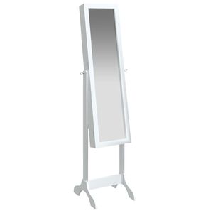 vidaXL Free-Standing Mirror White 34x37x146 cm