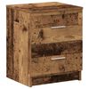 vidaXL Bedside Cabinets 2 pcs with 2 Drawers Old Wood 40x36x50 cm
