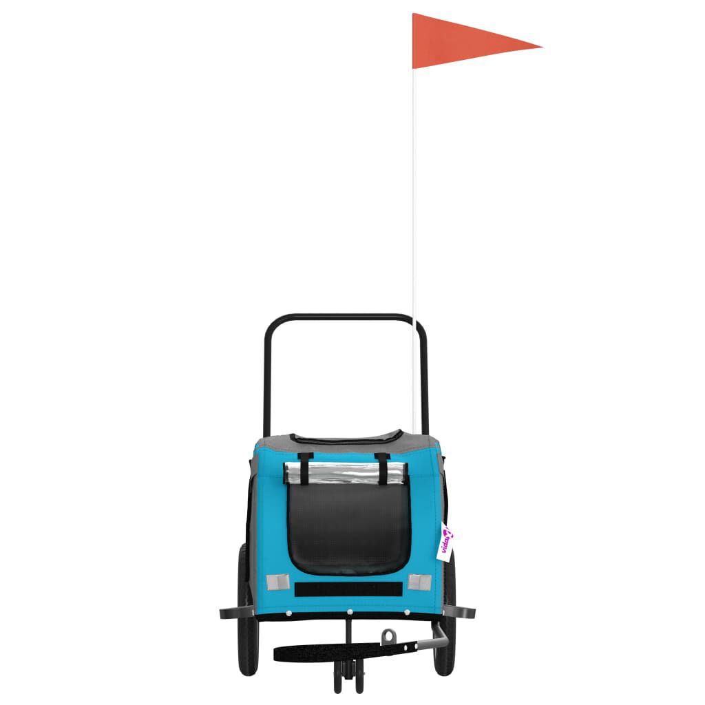 Remorque Velo VidaXL Pet Bike Trailer Durable Oxford Fabric And