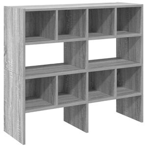 vidaXL Shoe Racks 2 pcs Stackable Grey Sonoma 89.5x30x40 cm