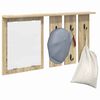 vidaXL Wall-Mounted Coat Rack with Shelf Sonoma oak 85 x 10 x 45 cm